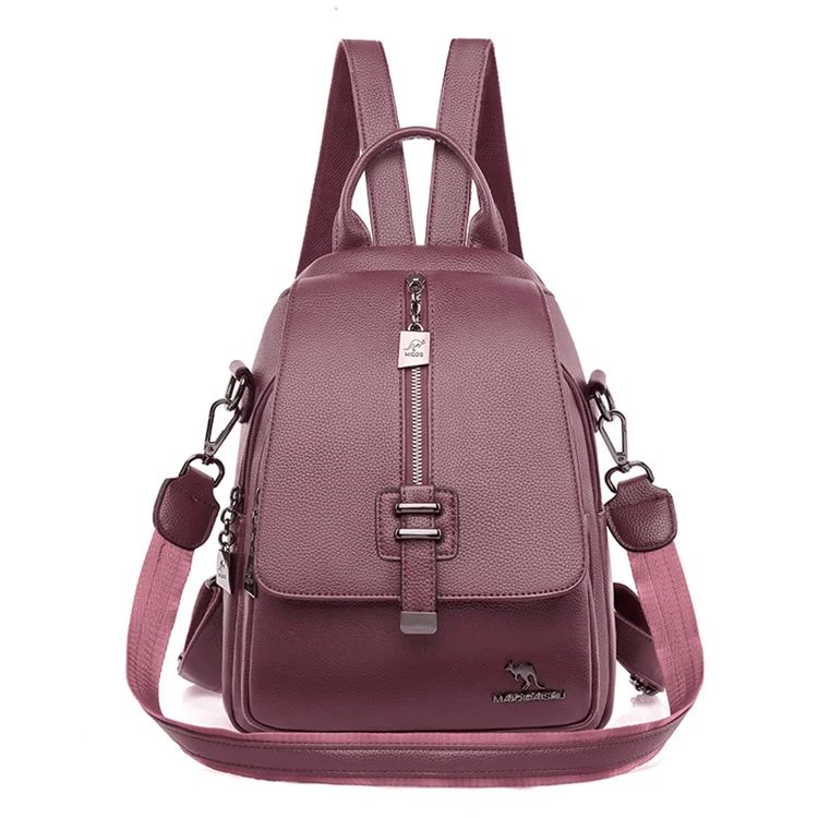 Petit sac à dos simili cuir de ville marron - Outdoor Sports Shop – Bons Plans Randonnée & Trekking - bakkera sac dos simili cuir ville plan amp