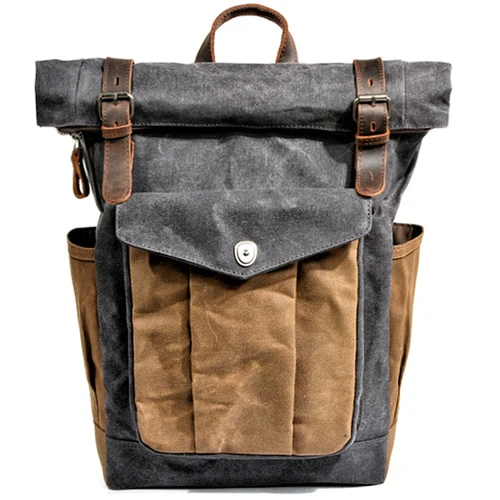 Sac dos toile cuir vintage Outdoor Sports Shop Plans Randonnée amp Trekking