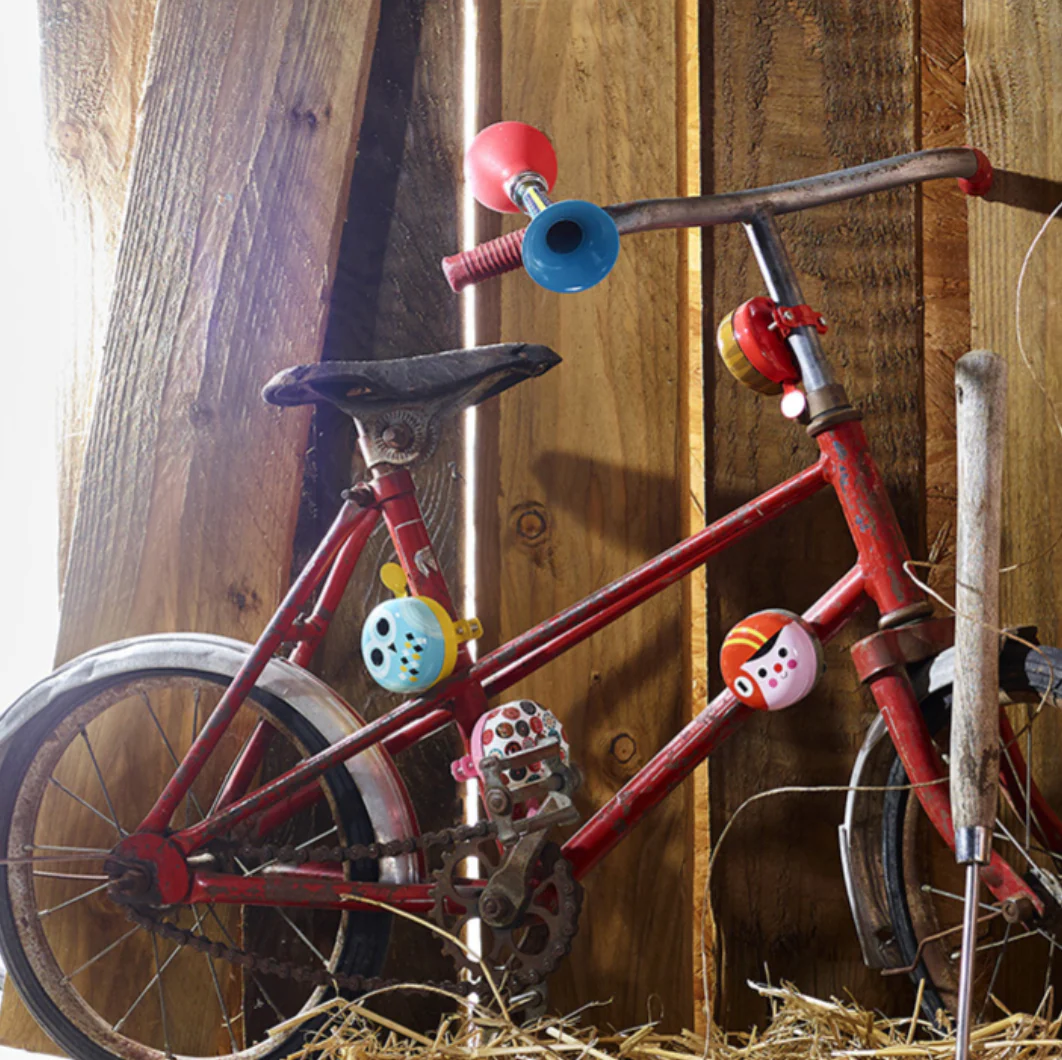 SONNETTE DE VÉLO EN MÉTAL POUR ENFANT - Boutique Maman & Bébé – Produits Essentiels au Quotidien Vélo Enfant - Sun Baby LOVEL - Roues 14" - 3 à 5 ans - roues latérales,  panier, sonnette, cache-chaîne, poignée - Noir-Vert - Cdiscount Sport
