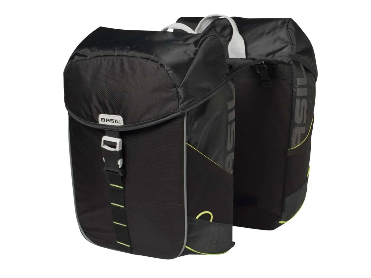 Basil sac double Miles noir lime Saldi Straordinari Offerte Speciali Disponibili Adesso