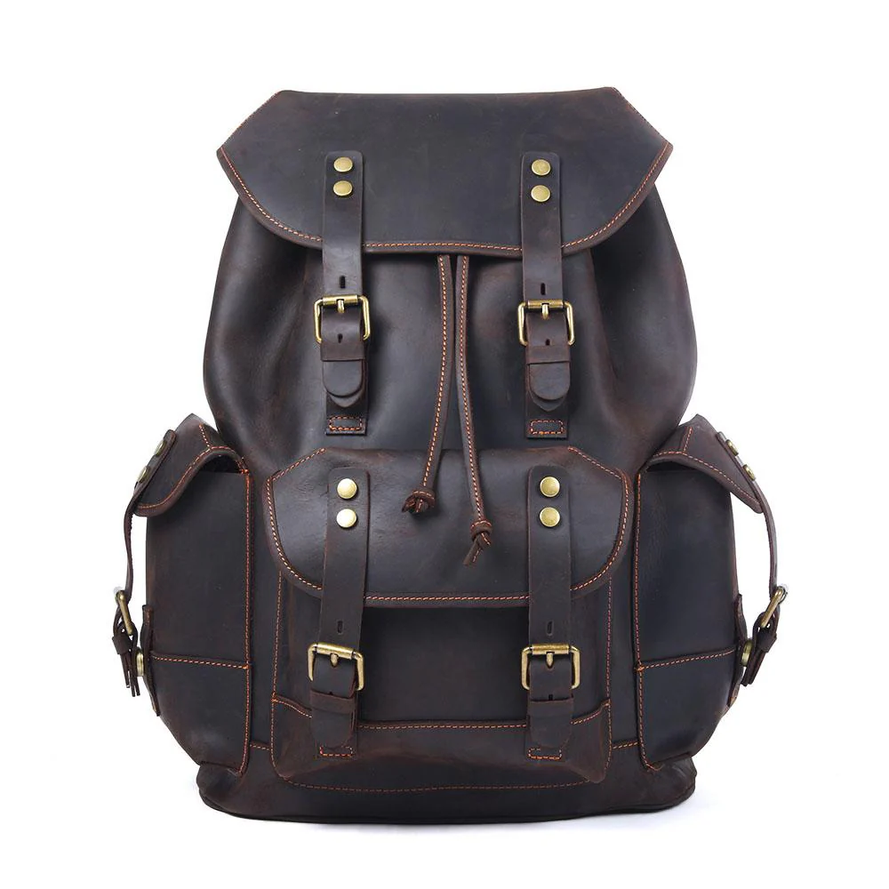 Sac à dos en cuir baroudeur | MAGELLAN - Outdoor Sports Shop – Bons Plans Randonnée & Trekking Sac à dos Paul Marius LeBaroudeur bronze - livraison gratuite