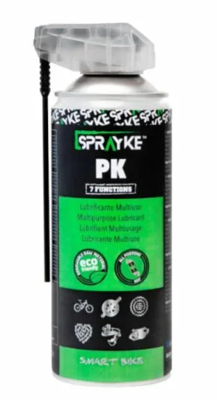 SPRAYKE PK lubrifiant polyvalent pour vélo 7 fonctions - Accessoires Outdoor pour Plus de Liberté de Mouvement - Bicyclette