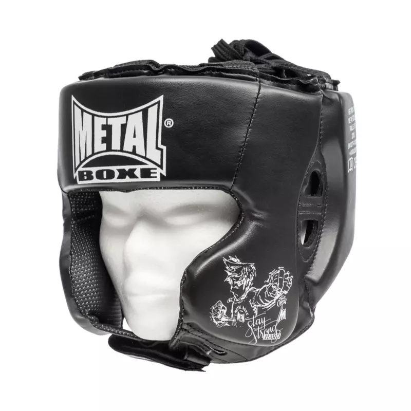 Casque boxe Metal Boxe Enfants Noir Matériel sport cher Meilleur rapport qualité prix