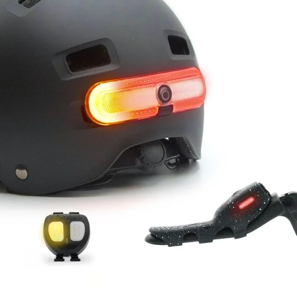 Overade TURN Éclairage AR Vélo Casque Clignotants droite gauche télécommande Détecteur Feu Organisation maison solutions rangement