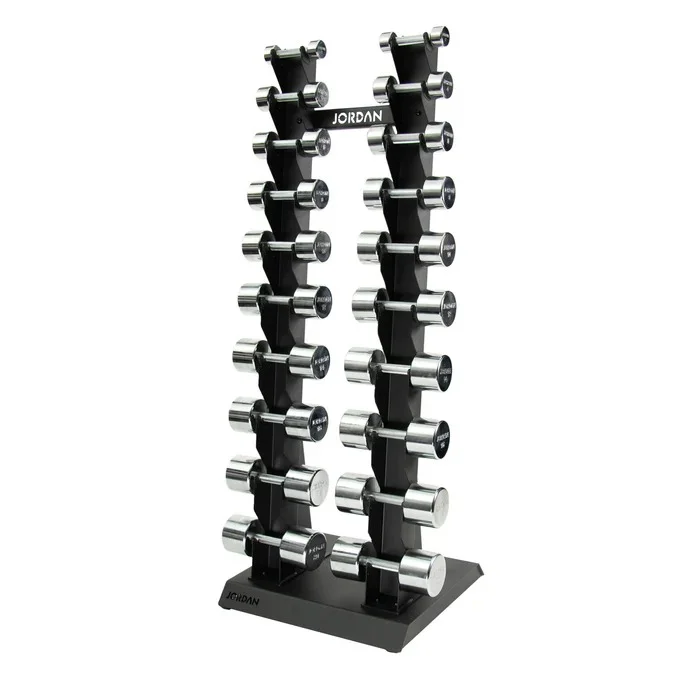 Set d’haltères en chrome vertical — 2 à 20 kg — JORDAN - Matériel sport pas cher – Meilleur rapport qualité-prix - {'count': 1, 'name': 'PAIRE'}