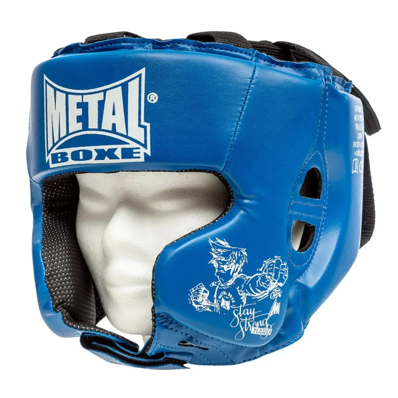 Casque de boxe Metal Boxe Enfants Bleu - Matériel sport Sûr pas cher – Meilleur rapport qualité-prix