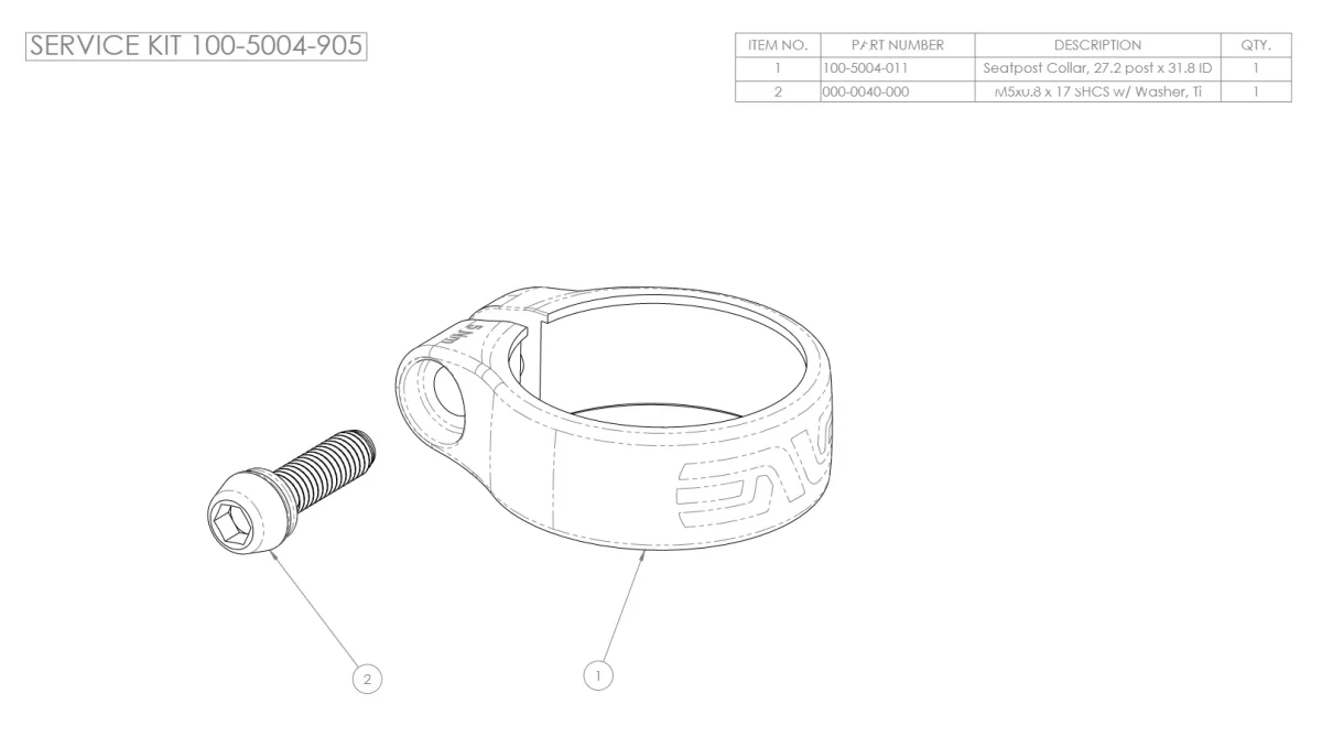 ENVE Seat Post Collar 27.2 - Des Équipements Pensés pour Profiter de Chaque Instant Aria Dehors