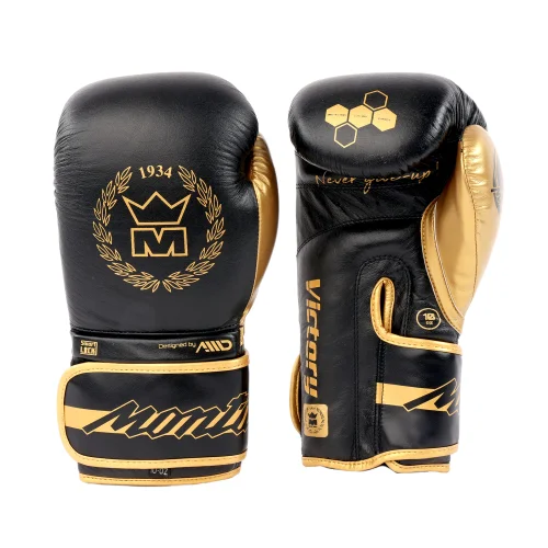 Gants de boxe Montana VICTORY Noir Or - Matériel sport pas cher – Meilleur rapport qualité-prix - boxe adidas gant boxe noir – rapport qualité - prix