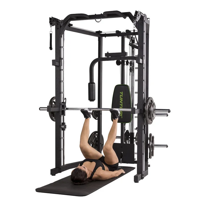 Tunturi SM80 – Machine Smith professionnelle de musculation - Matériel sport pas cher – Meilleur rapport qualité-prix Appareil de musculation Laroq - Tour multifonction noir 80 Kg pour les  clubs et collectivités | Decathlon Pro