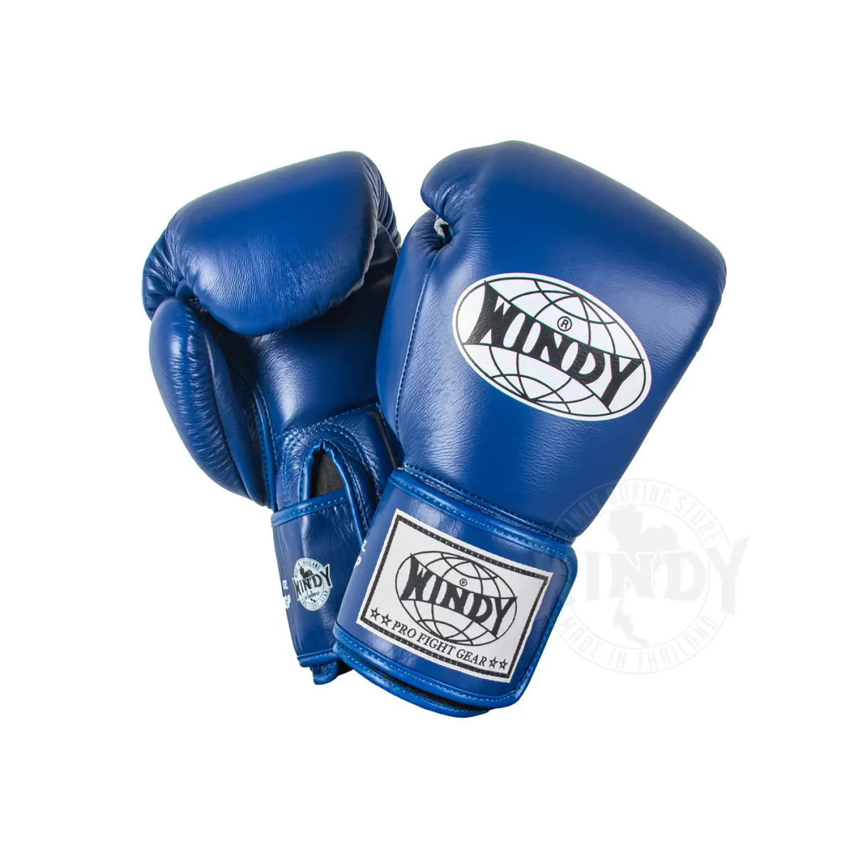 Windy Gants de Muay Thai en Cuir Bleus - Matériel sport Myglove pas cher – Meilleur rapport qualité-prix