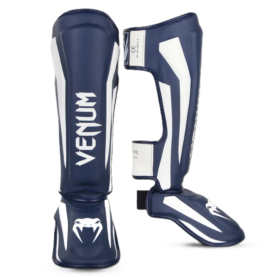 Protège Tibias/Pieds Venum Elite Bleu Marine/Blanc - Matériel sport pas cher – Meilleur rapport qualité-prix - Rdx