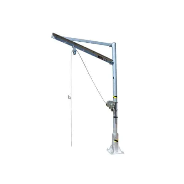 Potence à Rotation Totale amovible en acier galvanisé • CMU 75 Kg • P SAS 1,3 m • HSF 2,38 m - Saldi Straordinari – Offerte Speciali Disponibili Adesso
