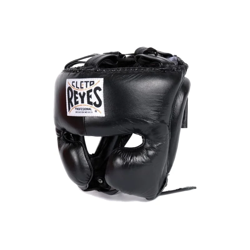Casque de boxe REYES pro CASQUE cuir Noir - Matériel sport pas cher – Meilleur rapport qualité-prix