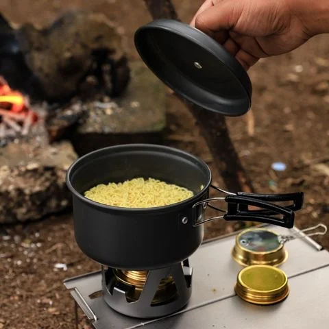 CASSEROLE CAMPING | Cuistot Nomades™ pour 4-5 personnes - Des Équipements Pensés pour Profiter de Chaque Instant Dehors BATTERIE DE CUISINE TEFAL OPTI'SPACE G7376S04 TOUS FEUX INOX