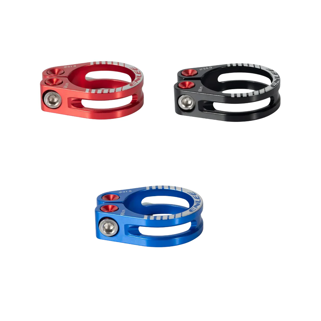 Collier de serrage rapide pour Selle "Enlee" - Des Équipements Pensés pour Profiter de Chaque Instant Dehors Serrage rapide pour collier de tube de selle de vélo - Noir
