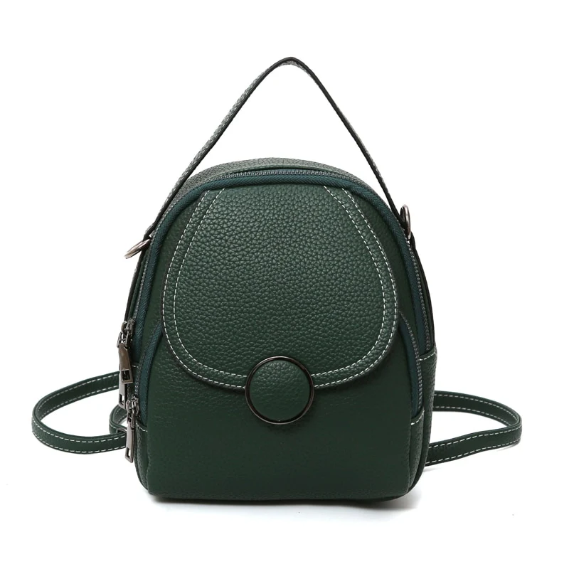 Petit sac dos femme simili cuir vert Outdoor Sports Shop Plans Randonnée amp Trekking