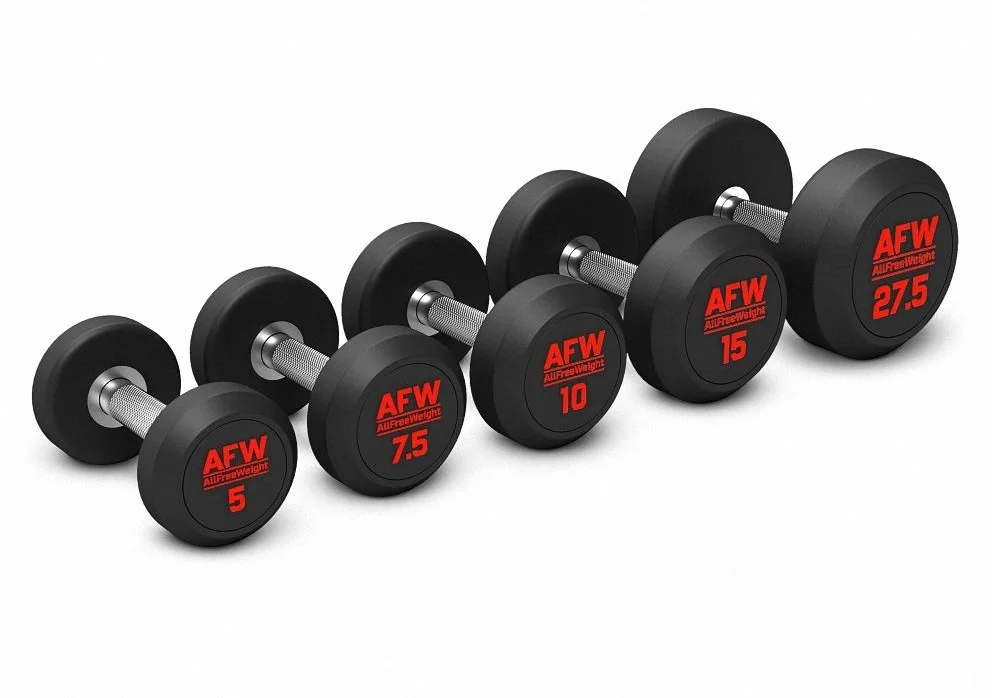Haltères Monobloc Caoutchouc Performances Élevées AllFreeWeight Matériel sport cher Meilleur rapport qualité prix
