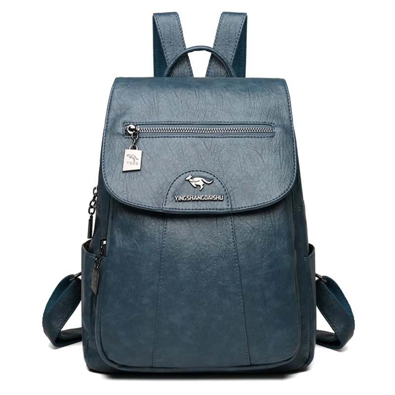 Sac à dos en simili cuir pour femme bleu avec bretelle - Outdoor Sports Shop – Bons Plans Randonnée & Trekking - {'count': 1, 'name': 'Divina'}