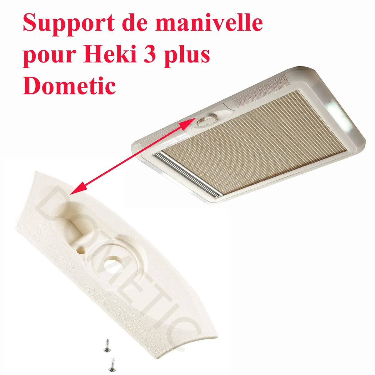 Dometic, support de manivelle pour Heki 3 plus - Accessoires Outdoor pour Plus de Liberté de Mouvement - {'count': 1, 'name': 'Ventilation'}