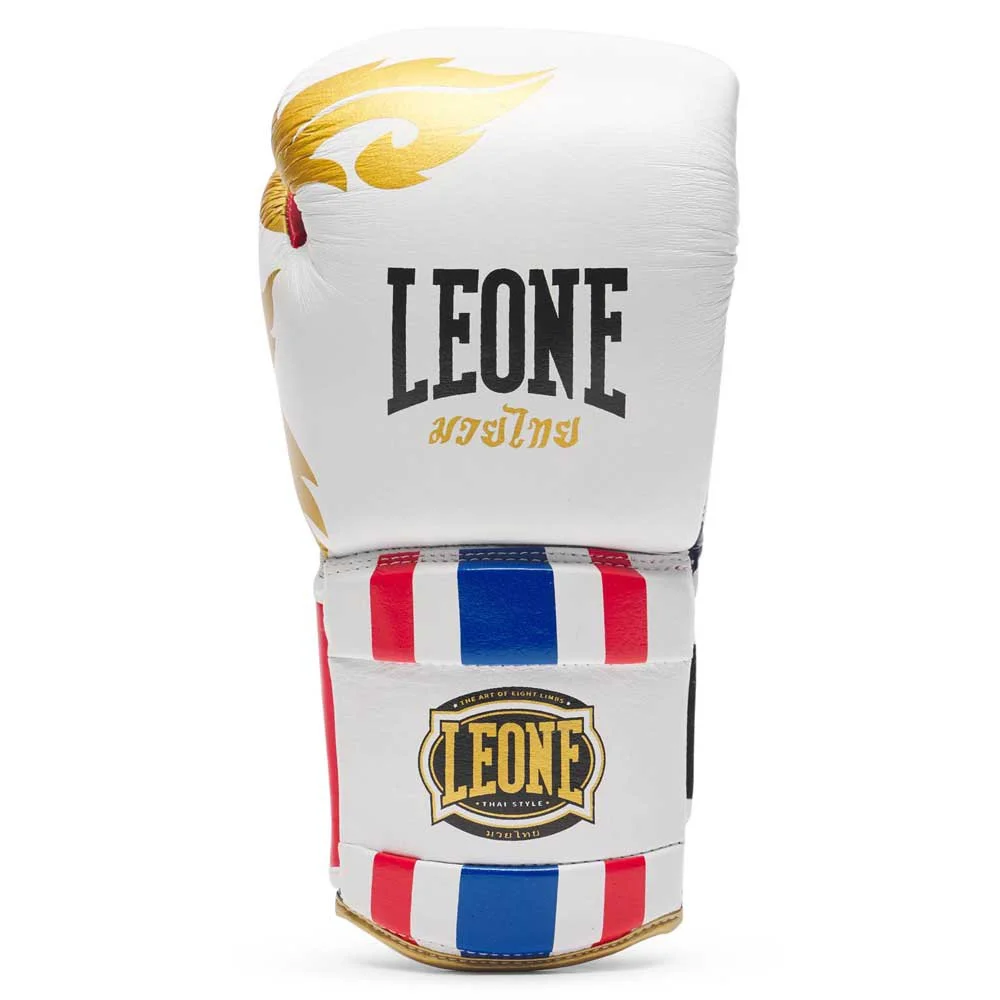 Gants THAI STYLE Blanc By LEONE - Matériel sport pas cher BIGMAT – Meilleur rapport qualité-prix