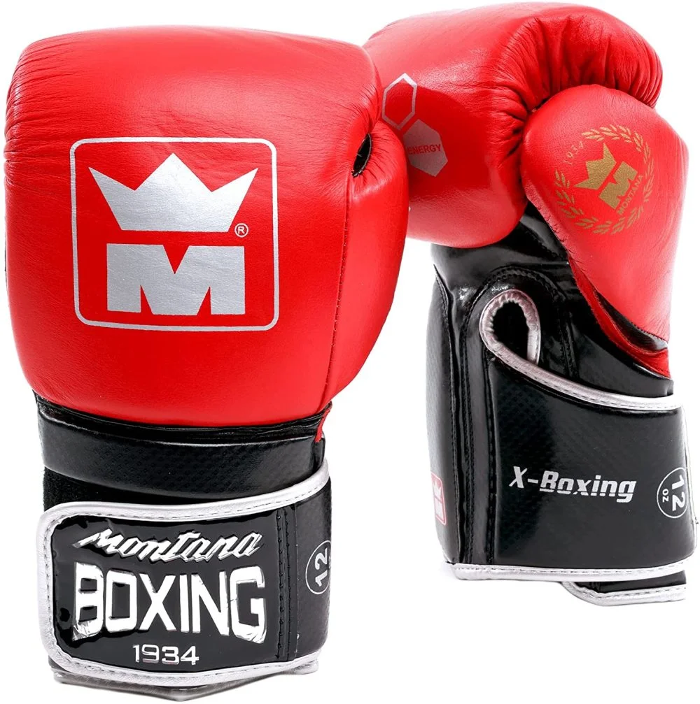 Gants de boxe Montana X-Boxing – Rouge/Noir - Matériel sport pas cher – Meilleur rapport qualité-prix GANTS DE BOXE D'ENTRAÎNEMENT Unisexe Metal boxe STARTER Noir Spo - Ref  MBGAN110NG