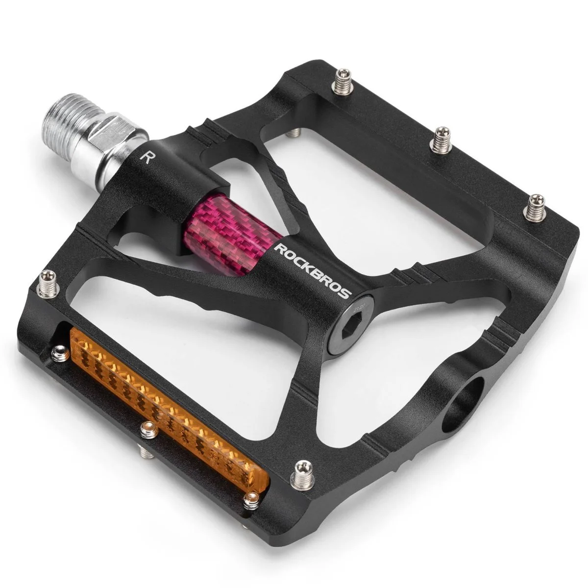 Pédales aluminium pouce réflecteurs PVC ROCKBROS Accessoires Outdoor Liberté Mouvement