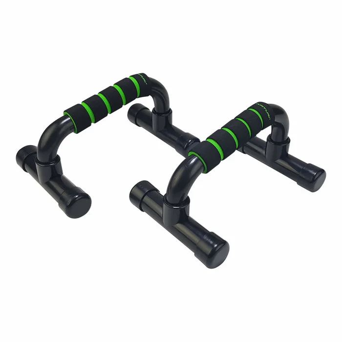Tunturi Push Up Bar PVC Parallettes Noires Vertes Matériel sport cher Meilleur rapport qualité prix