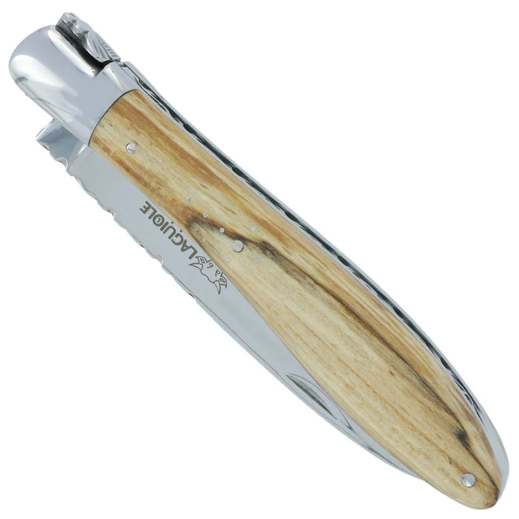 Couteau Laguiole en Aubrac Crocus 1 Pièce 12 cm Bois d’Aubrac 1 Mitre Inox Brillant - Édition Limitée – L’Art de la Table Française en Promotion ! Coffret de 4 couteaux de table Laguiole Olivier
