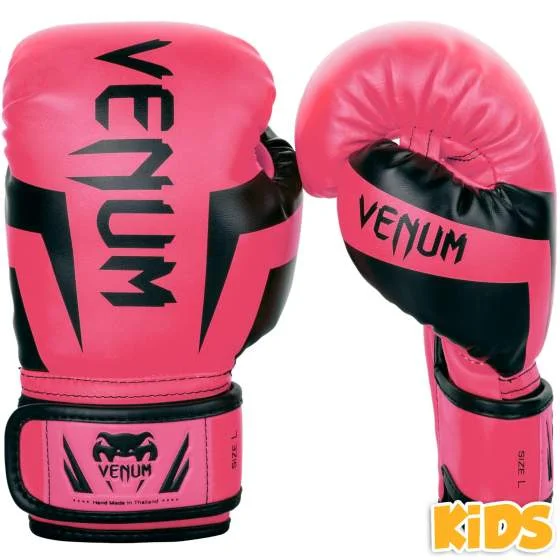 Gants de boxe Venum Elite Enfant Rose - Matériel sport pas cher – Meilleur rapport qualité-prix - Muay thai