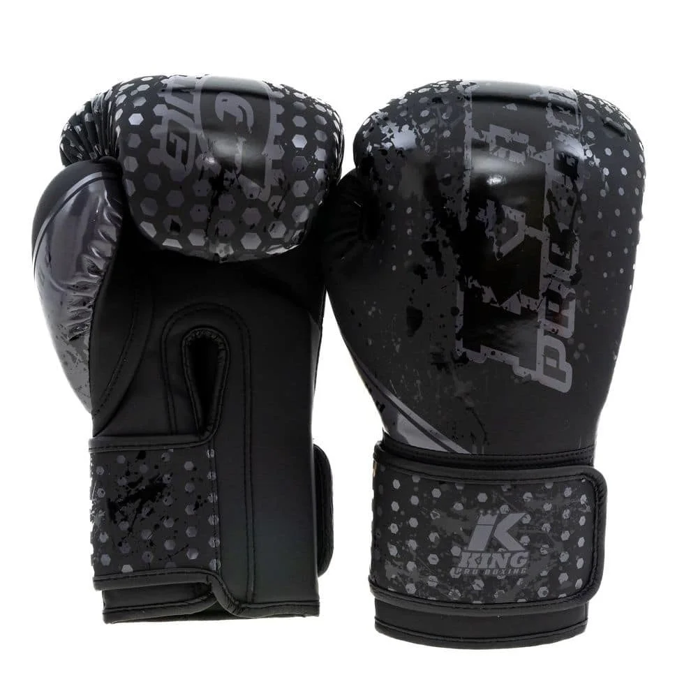 Gants de boxe King Pro Boxing Enfant KPB/BG Hexagone Black - Matériel sport pas cher – Meilleur rapport qualité-prix GANTS DE BOXE COMPÉTITION ROUGE
