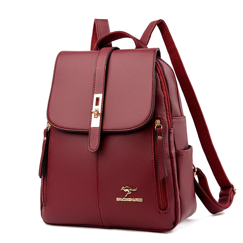 Sac à dos similicuir véritable femme - Outdoor Sports Shop – Bons Plans Randonnée & Trekking Sac à Dos Femme avec Fermeture Eclair Chic en Cuir – Belle & Sac
