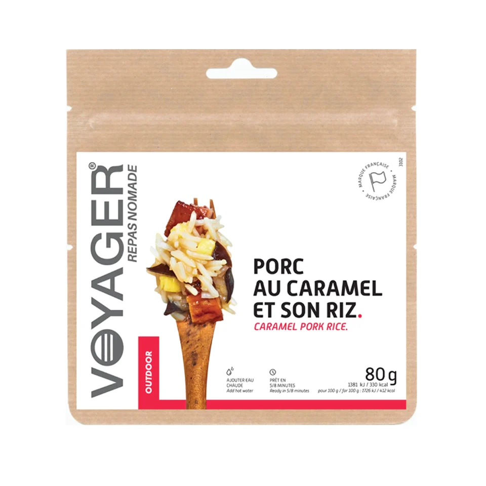Porc au caramel et son riz lyophilisé - Outdoor Sports Shop – Bons Plans Randonnée & Trekking - recette porc caramel riz plan amp